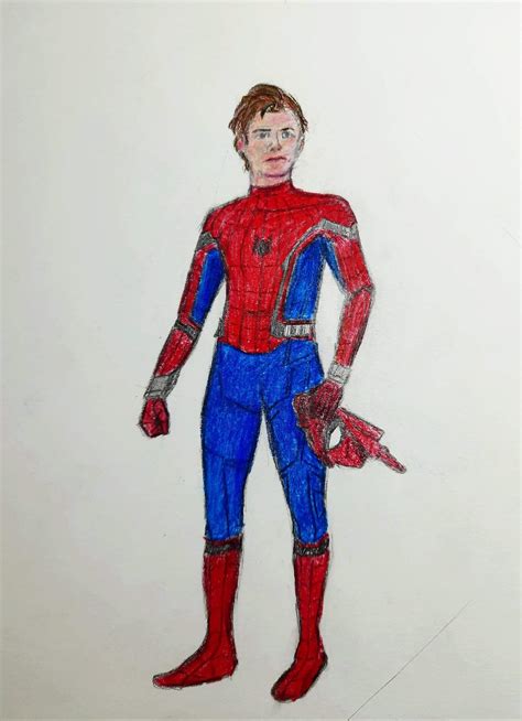 Tom Holland Spider Man Peter Parker Paper Edition Dibujarte