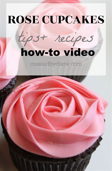 How To Frost A Rose On A Cupcake Video Created By Diane Recipe