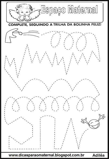 Atividades Pontilhadas Para Maternal Imprimir Colorir Atividades Pontilhadas Atividades
