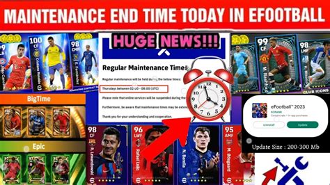 Maintenance End Time Today In Efootball Mobile Pes Server