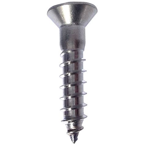 8 Wood Screws Phillips Flat Head Stainless Steel 316 Marine Grade All Lengths Ebay