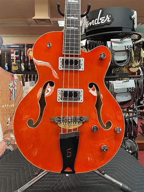 Gretsch G5440lsb Electromatic Hollow Body Long Scale Bass Orange