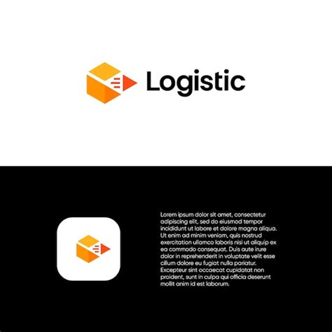 Vector De Design Do Logotipo De Entrega Expressa De Logística Vetor Premium