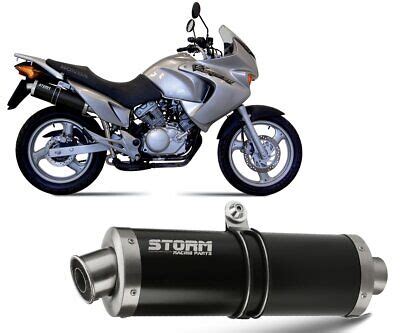 Exhaust Storm By Mivv Black Muffler Oval Steel Honda Xl Varadero