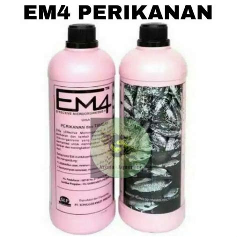 Jual EM4 Perikanan Probiotik Dan Pupuk Tambak Kolam Ikan EM 4 Aquaponik