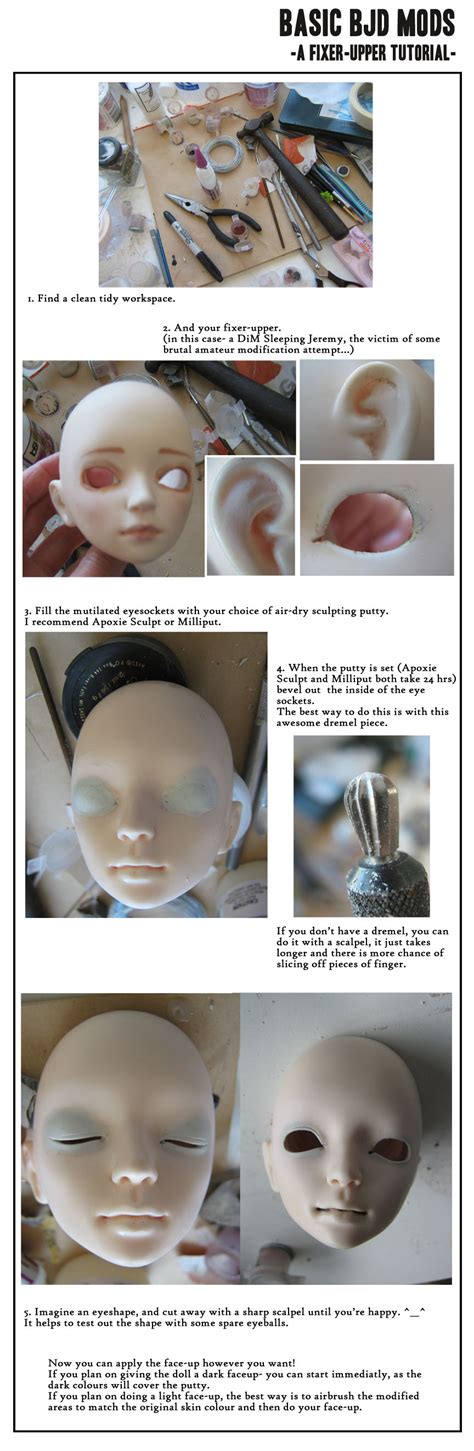 bjd tutorial  onegreyelephant  deviantart