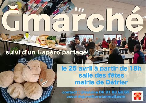 73 Détrier Gmarché à 18h Rhône Alpes Forum Monnaie Libre