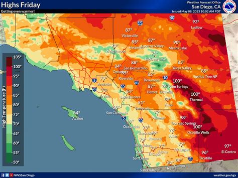 NWS San Diego on Twitter: "It's only Monday, but here's a look ahead to ...