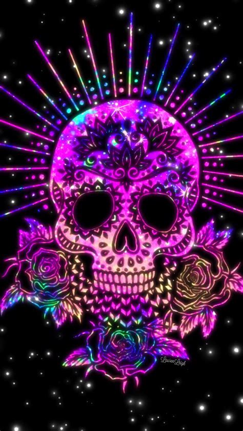 Pin By Pascale On Tête De Mort Sugar Skull Wallpaper Sugar Skull