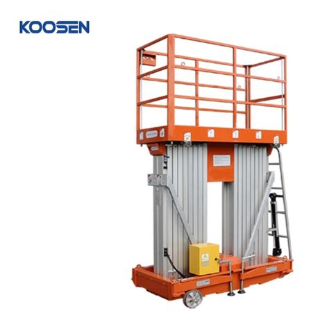 Koosen M Double Mast Self Propelled Aluminum Lift Platform Mast Lift