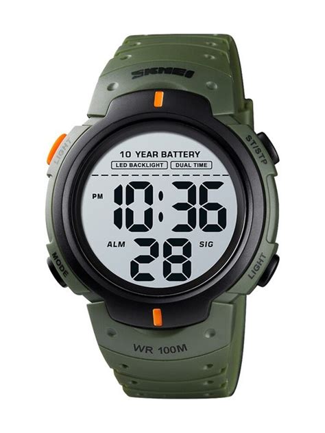 Skmei reloj deportivo Digital para hombre cronógrafo con pantalla de