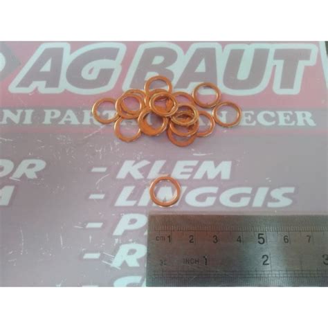 Jual Ring Tembaga M Atau X Copper Washer Ring Shopee