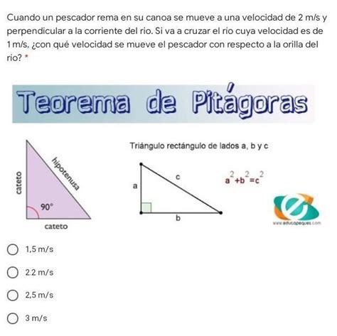 Cuando Un Pescador Rema En Su Canoa Se Mueve A Una Velocidad De M S Y