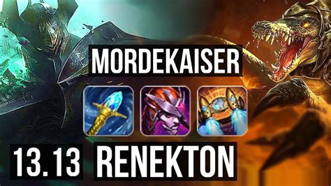 Morde Vs Renekton Top Rank 7 Morde 6 Solo Kills 500 Games 8 2 5