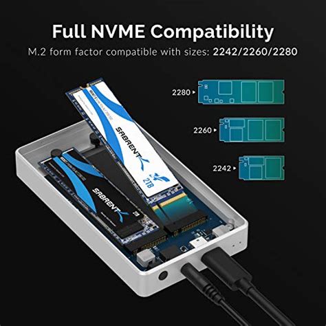 SABRENT Thunderbolt 3 To Dual NVMe M 2 SSD Tool Free Enclosure EC T3DN