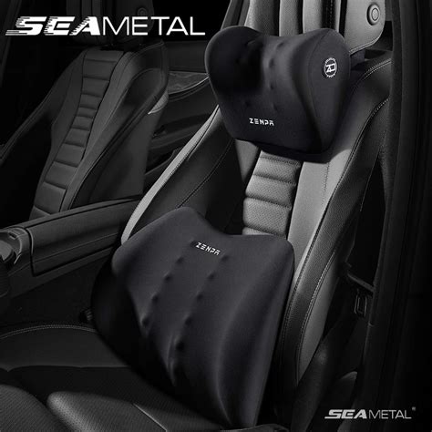 SEAMETAL Soft Car Encosto De Cabe A Travesseiro Apoio Lombar Espuma De