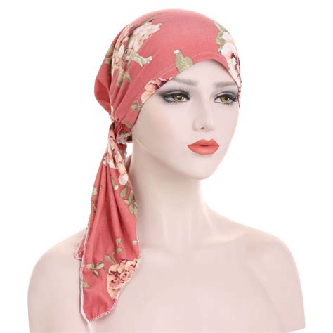 Chemo Headwear Beanie With Scarf Turban Head Wrap For Hair Loss For