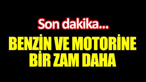 Benzin Ve Motorine Bir Zam Daha