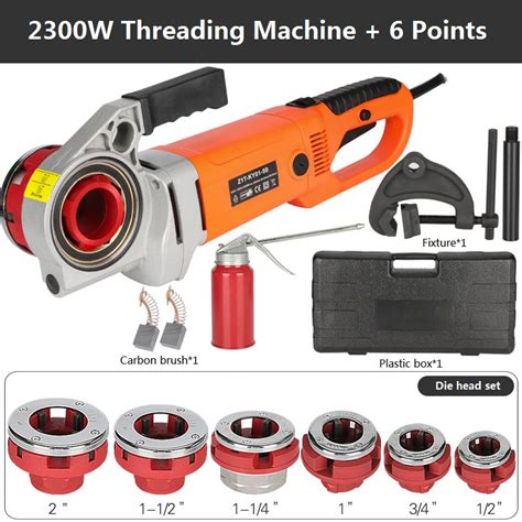 220v Portable Electric Pipe Threading Machine Galvanised Pipe