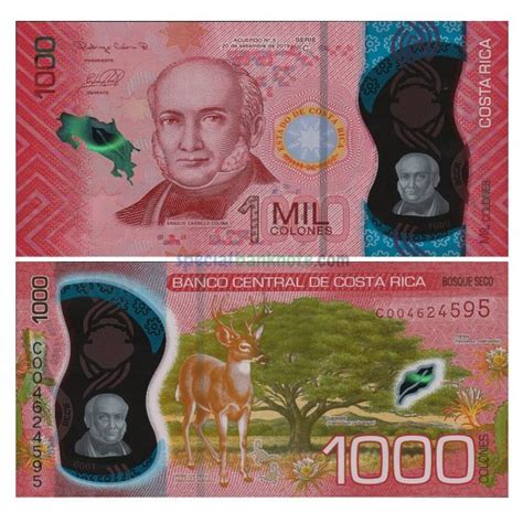 Costa Rica Colones Polymer Banknote P A Unc Special