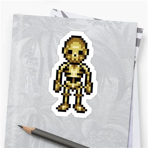 "Pixel Skeleton" Sticker by Shoehead | Redbubble