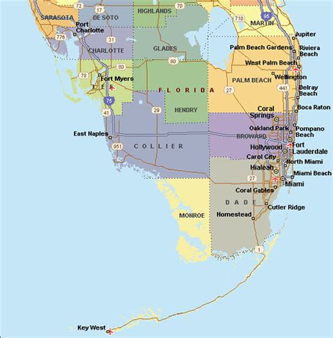 Map Of South Florida Counties ~ ASYAGRAPHICS