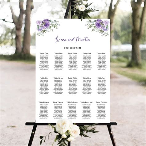 Seating Chart Template Seating Charts Wedding Invitation Paper