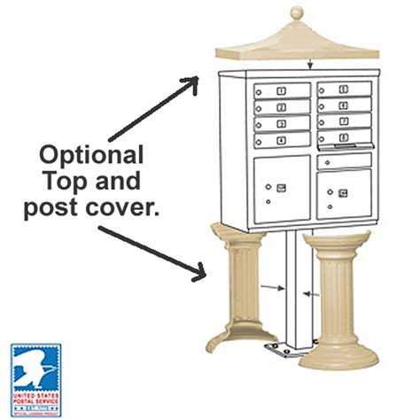 Cluster Mailbox 8 Unit Usps Approved Cbu With Pedestal Locking