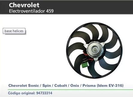 Electroventilador Chevrolet Onix Prisma Cobalt Sonic Spin