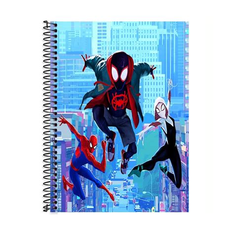 Caderno Homem Aranha 1 Matéria 80Fls Capa Dura Shopee Brasil