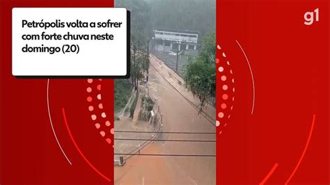 Petrópolis tem chuva forte e Defesa Civil aciona 2º toque de sirenes