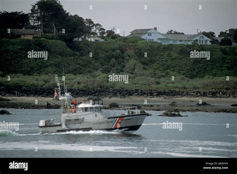 Coast Guard Patrol Boat In The Coquille River From Bullards Beach State