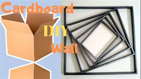 DIY Cardboard Wall art hanging | Make Simple wall decor at home ...