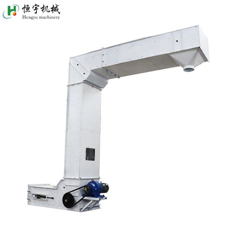 Double Discharges Stainless Steel Z Type Bucket Elevator Conveyor For