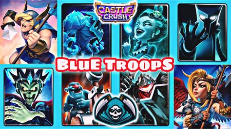 Castle Crush BLUE TROOPS ONLY ALL COLOUR TROOPS Gr8 Fight