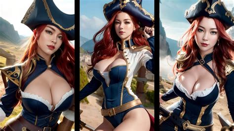 Miss Fortune League Of Legends AI Cosplay Fanart YouTube