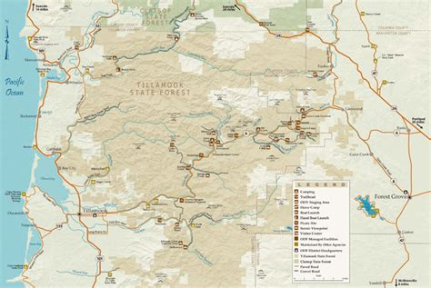 Tillamook State Forest Map - Tillamook State Forest Oregon • mappery