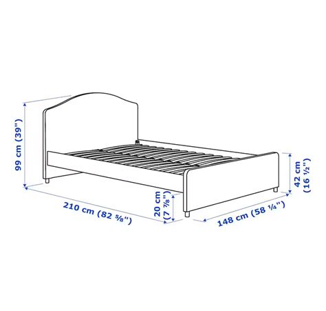 Кровать IKEA Hauga Lofallet beige 140x200 купить по низкой цене в ...