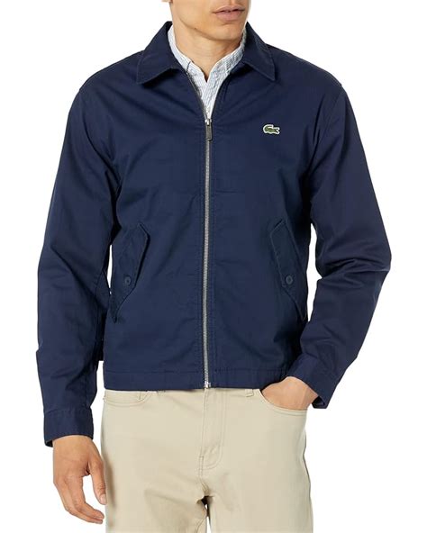 Lacoste Long Sleeve Solid Full Zip Jacket Zappos