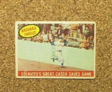 Topps Baseball Rocky Colavito Cleveland Indians Bt Ebay