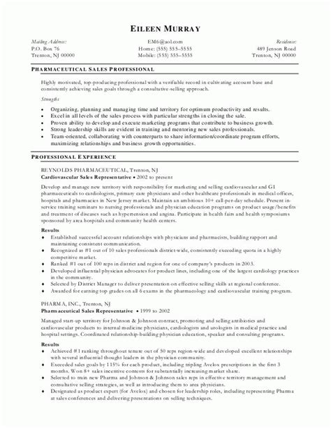 Sample Resumes Pharmaceutical Sales Resume