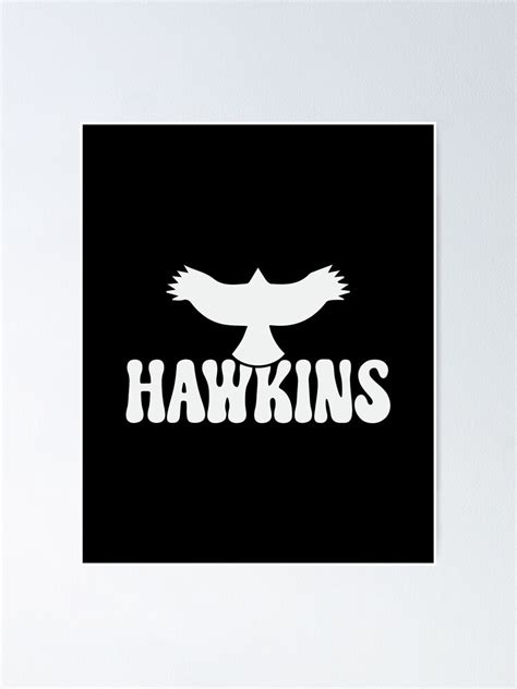 "hawkins logo" Poster for Sale by AdamHallm | Redbubble