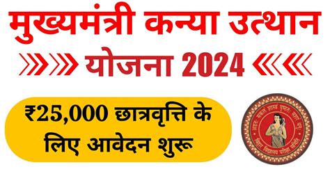 Mukhyamantri Kanya Utthan Yojana 12th Pass 2024 आवेदन की प्रक्रिया