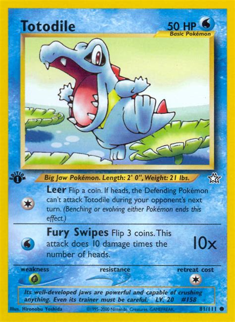 Totodile Neo Genesis Neo Genesis Pokemon Trading Card Game