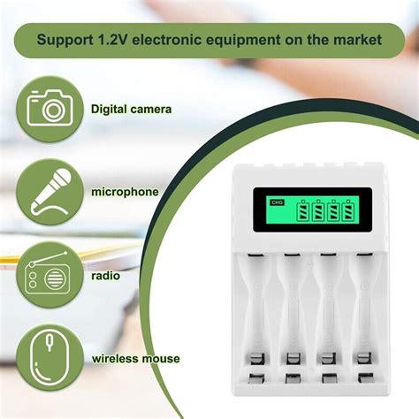 1X Intelligent LCD Display Battery With 4 Slots For AA AAA NiCd