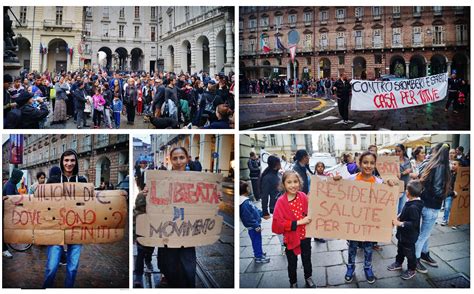 Torino Corteo Di Lotta Per La Casa Contro Lo Sgombero Del Campo Rom