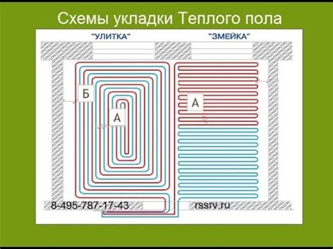 Схемы укладки Теплого Пола Урок 3 - YouTube