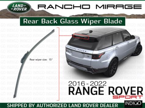 2016 2022 L494 Range Rover Sport Rear Back Glass Wiper Blade LR070886