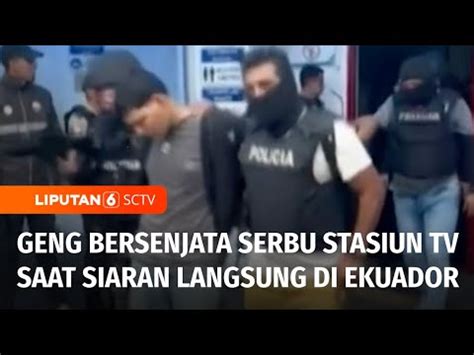 Geger Kelompok Bersenjata Masuk Serang Studio Stasiun TV Di Ekuador