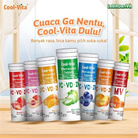 Jual Coolvita Vitamin C Mg Vitamin D Zinc Effervescent Tube Isi